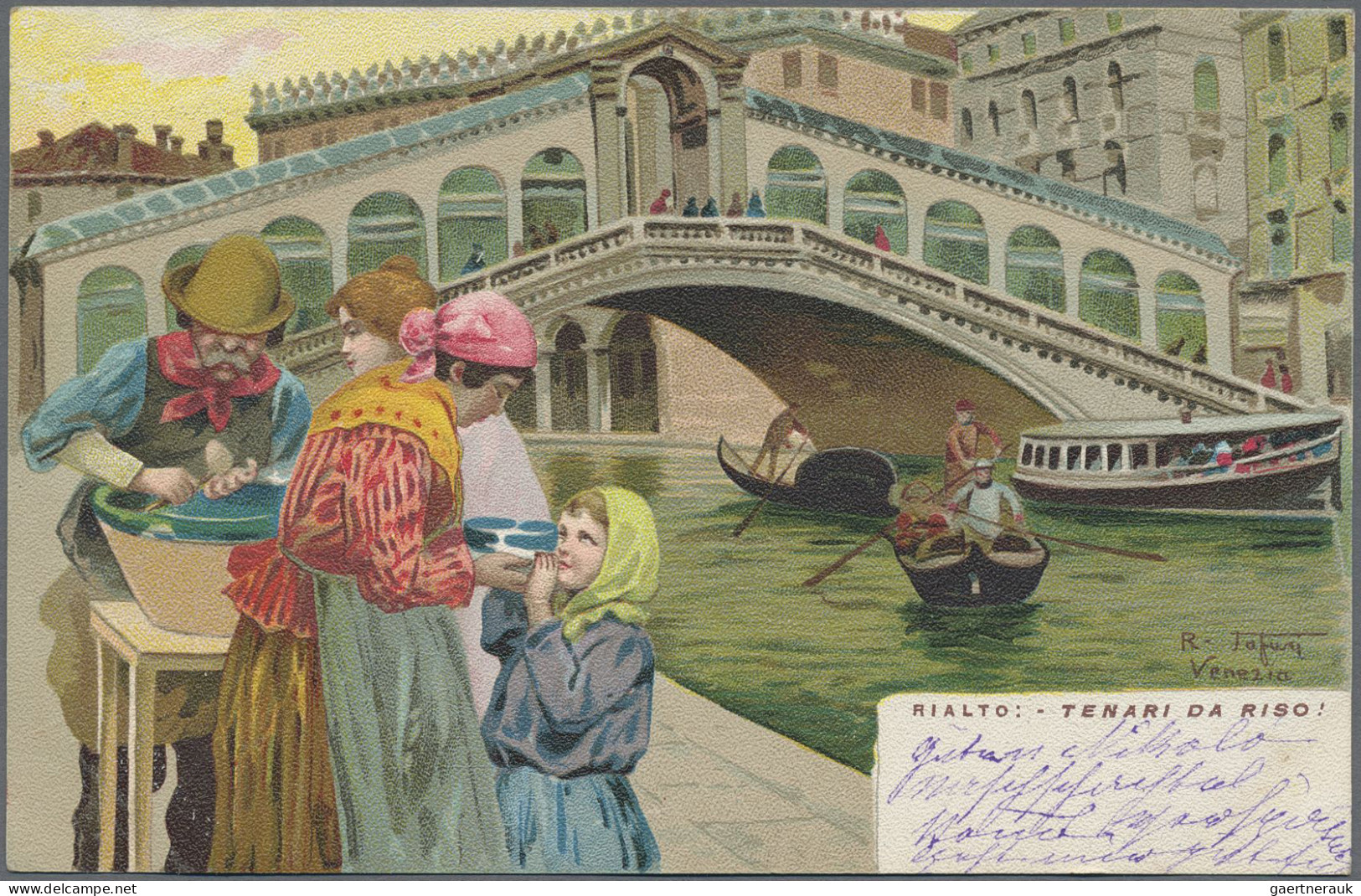 Ansichtskarten: Um 1900: Umfassende Sammlung überwiegend Gebrauchter SW-/Farb-, - 500 Postkaarten Min.