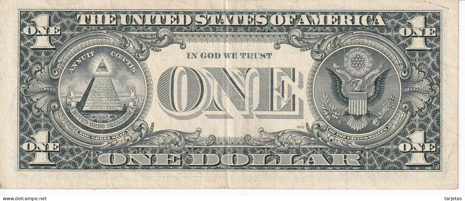 BILLETE DE ESTADOS UNIDOS DE 1 DOLLAR DEL AÑO 1995 LETRA D CLEVELAND  (BANK NOTE) - Bilglietti Della Riserva Federale (1928-...)