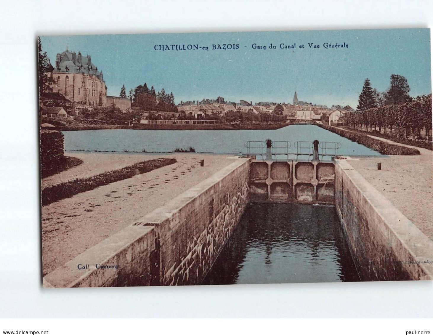 CHATILLON EN BAZOIS : Gare Du Canal Et Vue Générale - Très Bon état - Chatillon En Bazois