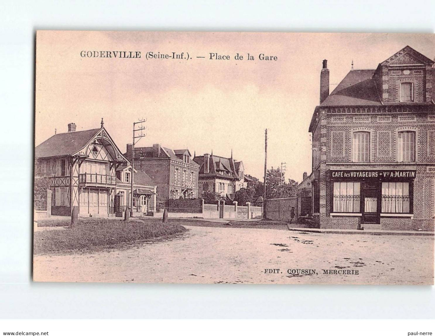 GODERVILLE : Place De La Gare - état - Goderville