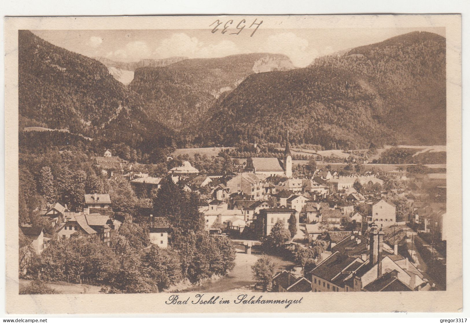 E3348) BAD ISCHL Im Salzkammergut Mit Häuser DETAILS Gegen Kirche ALT ! - Bad Ischl