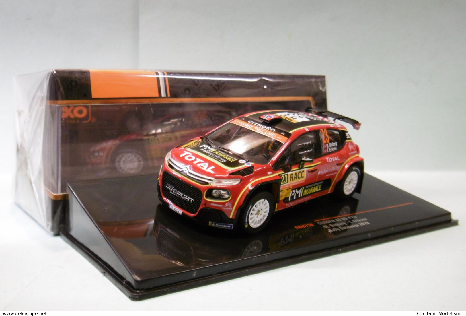 Ixo - CITROEN C3 R5 #23 Rally Catalunya 2019 Ostberg - Eriksen Réf. RAM738 NBO Neuf 1/43 - Ixo