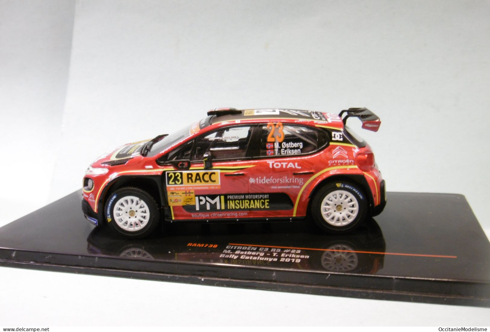 Ixo - CITROEN C3 R5 #23 Rally Catalunya 2019 Ostberg - Eriksen Réf. RAM738 NBO Neuf 1/43 - Ixo