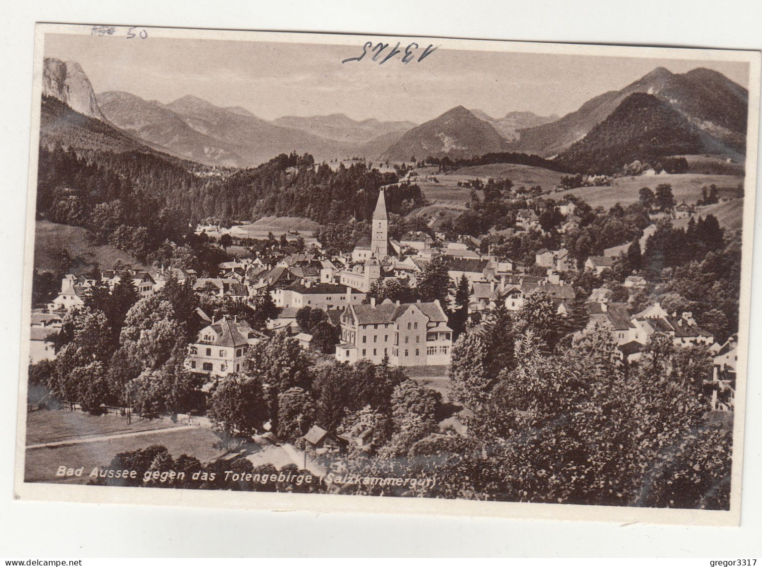 E3349) BAD AUSSEE Gegen Das Totengebirge - Salzkammergut - Häuser Kirche ALT ! - Ausserland