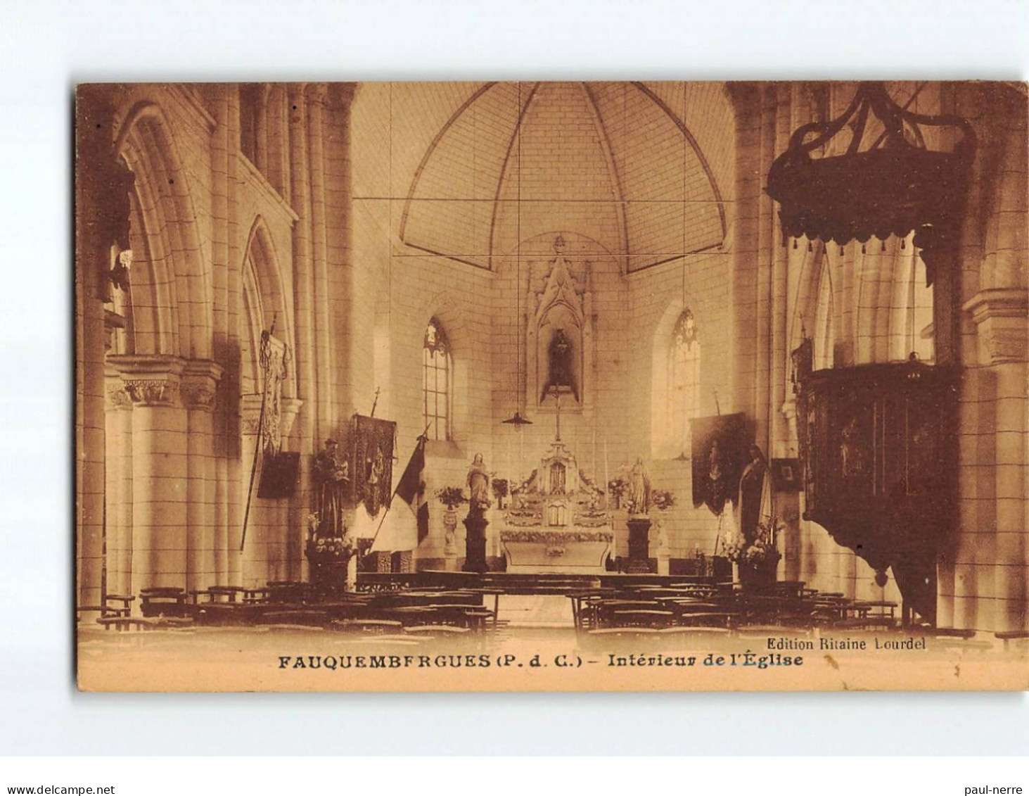 FAUQUEMBERGUES : Intérieur De L'Eglise - Très Bon état - Fauquembergues