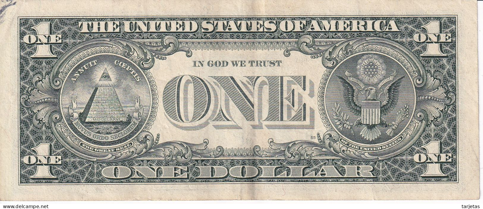 BILLETE DE ESTADOS UNIDOS DE 1 DOLLAR DEL AÑO 1995 LETRA F - ATLANTA  (BANK NOTE) - Biljetten Van De  Federal Reserve (1928-...)