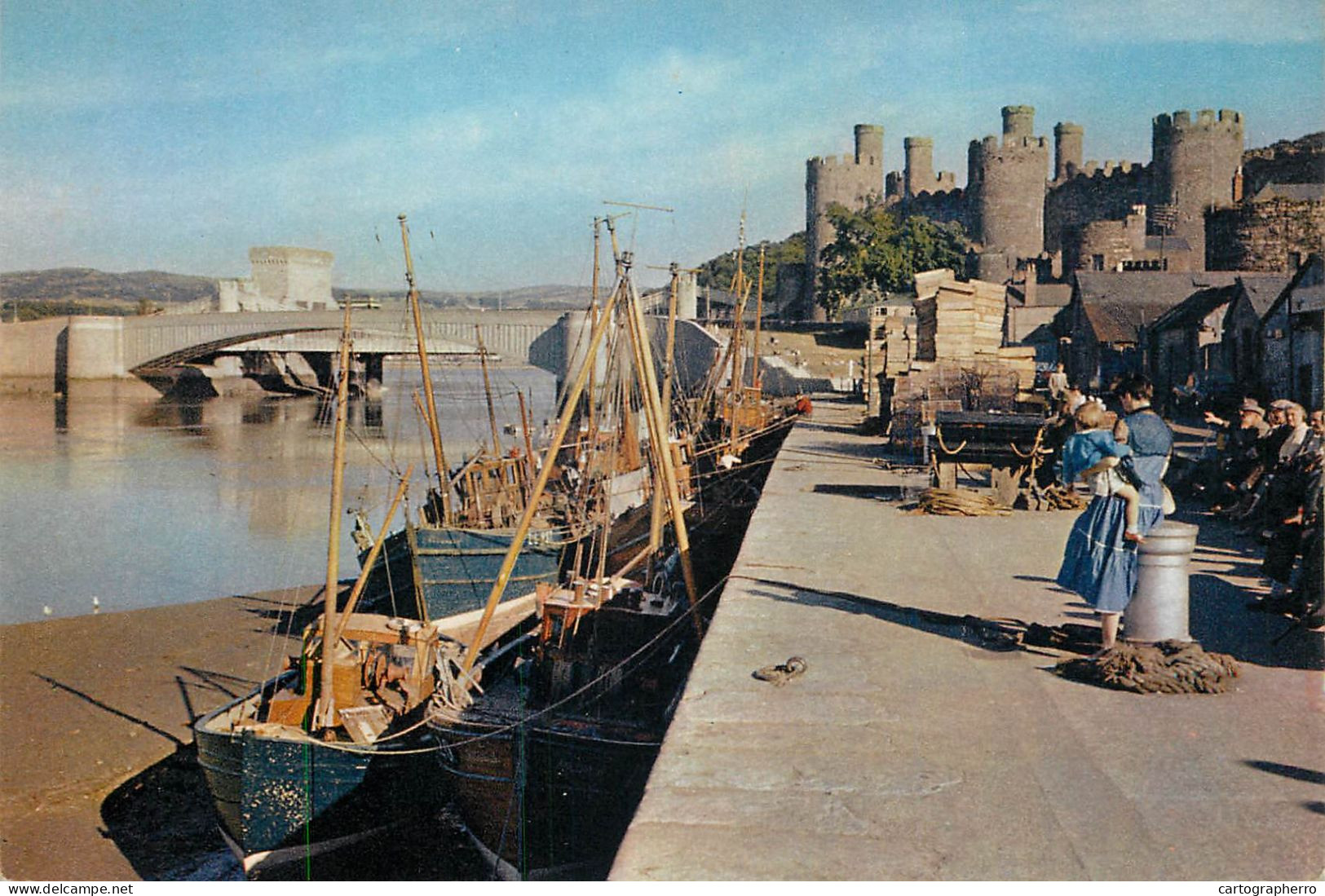 United Kingdom Wales Caernarvonshire Conway Castle And New Bridge - Caernarvonshire