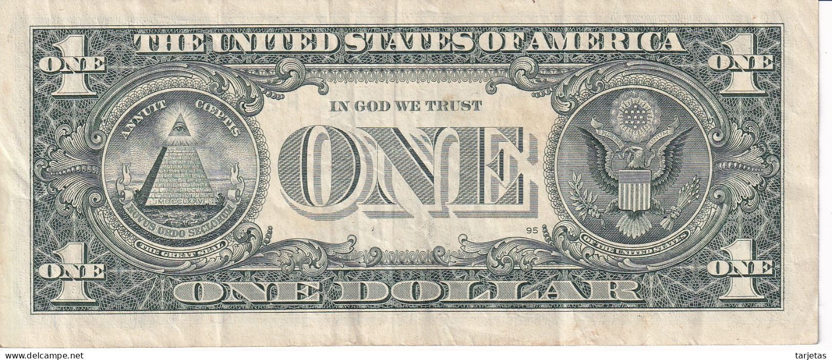 BILLETE DE ESTADOS UNIDOS DE 1 DOLLAR DEL AÑO 2013 LETRA H - ST. LOUIS  (BANK NOTE) - Federal Reserve Notes (1928-...)