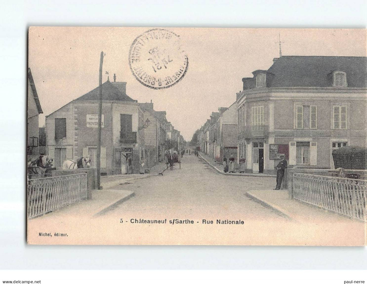 CHATEAUNEUF SUR SARTHE : Rue Nationale - Très Bon état - Chateauneuf Sur Sarthe