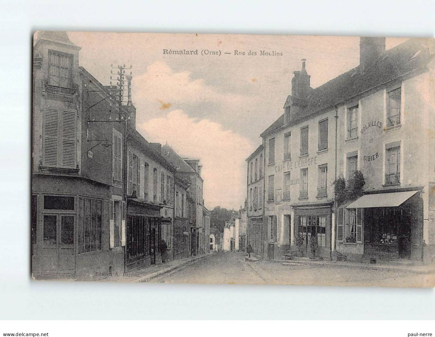 REMALARD : Rue Des Moulins - état - Remalard