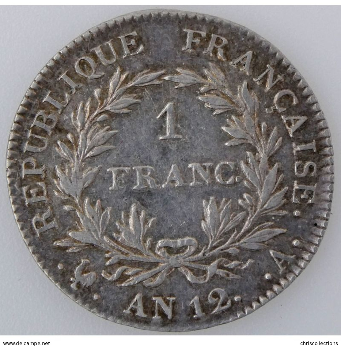 Napoléon Empereur, 1 Franc L'An XII A, KM# 656.1, SUP - 1 Franc