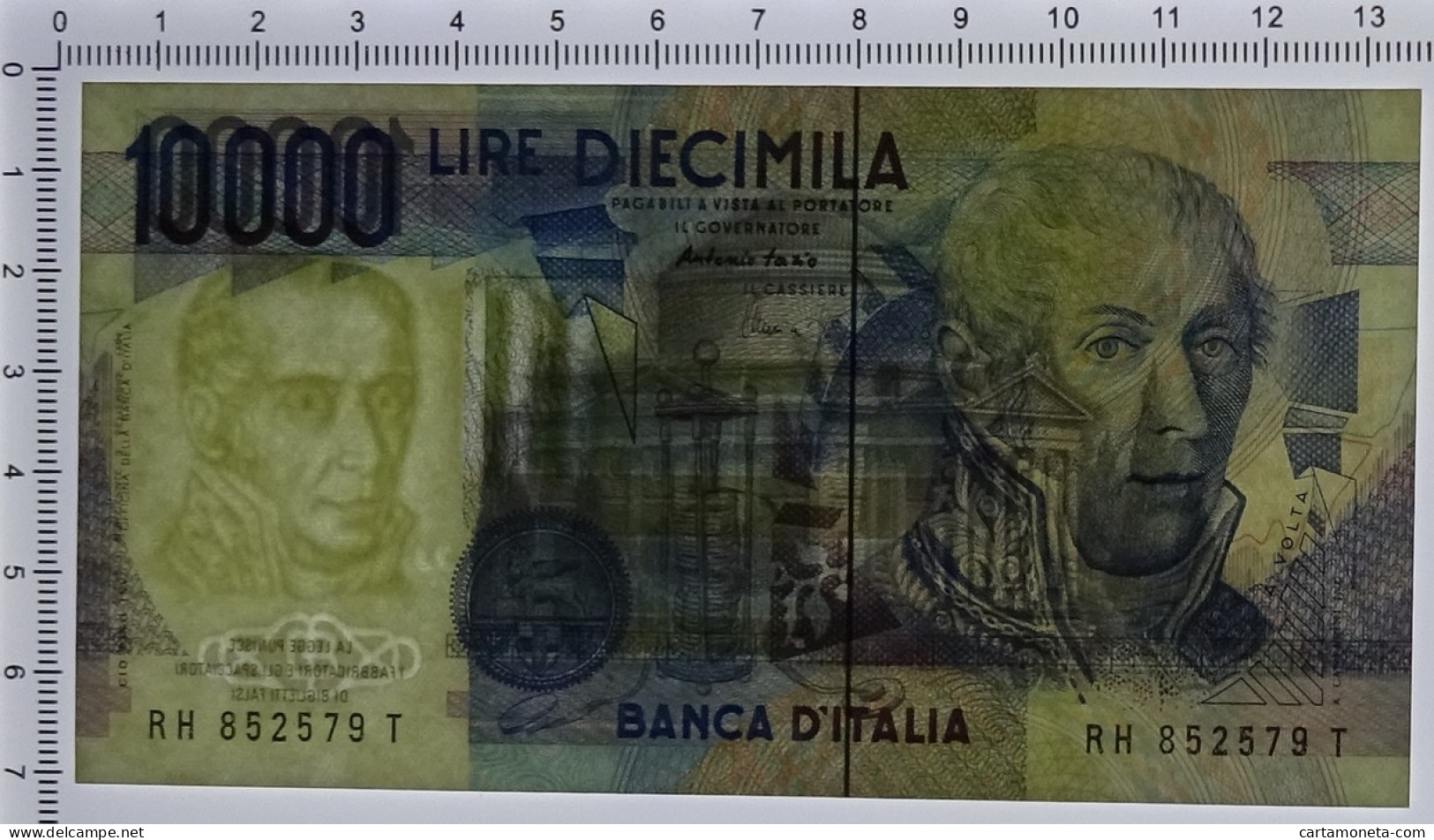 10000 LIRE BANCA D'ITALIA ALESSANDRO VOLTA LETTERA H 17/12/1997 FDS-/FDS - Autres & Non Classés