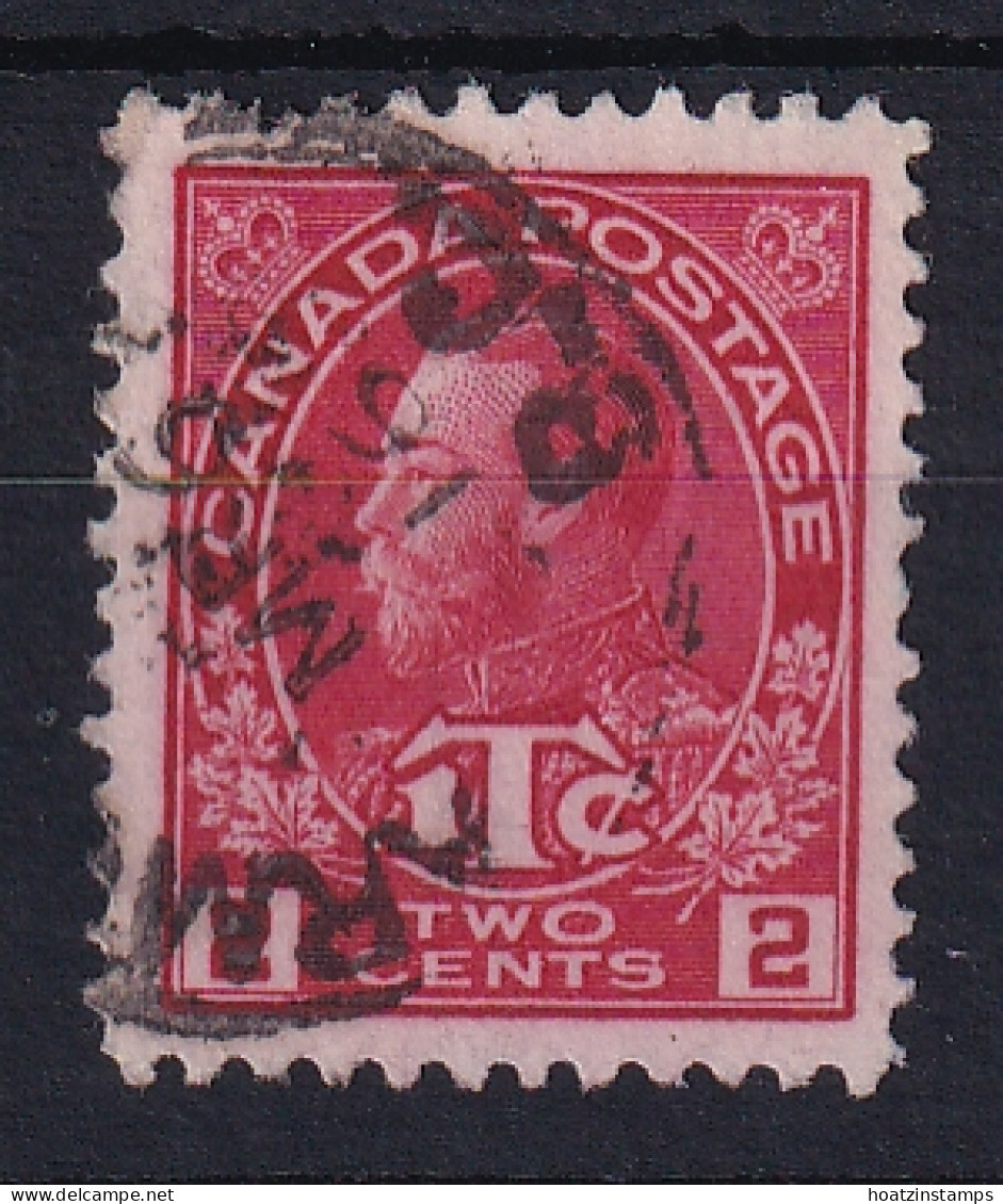 Canada: 1916   KGV '1Tc'  SG231    2c + 1c Rose-red  [Die I] Used - Oblitérés