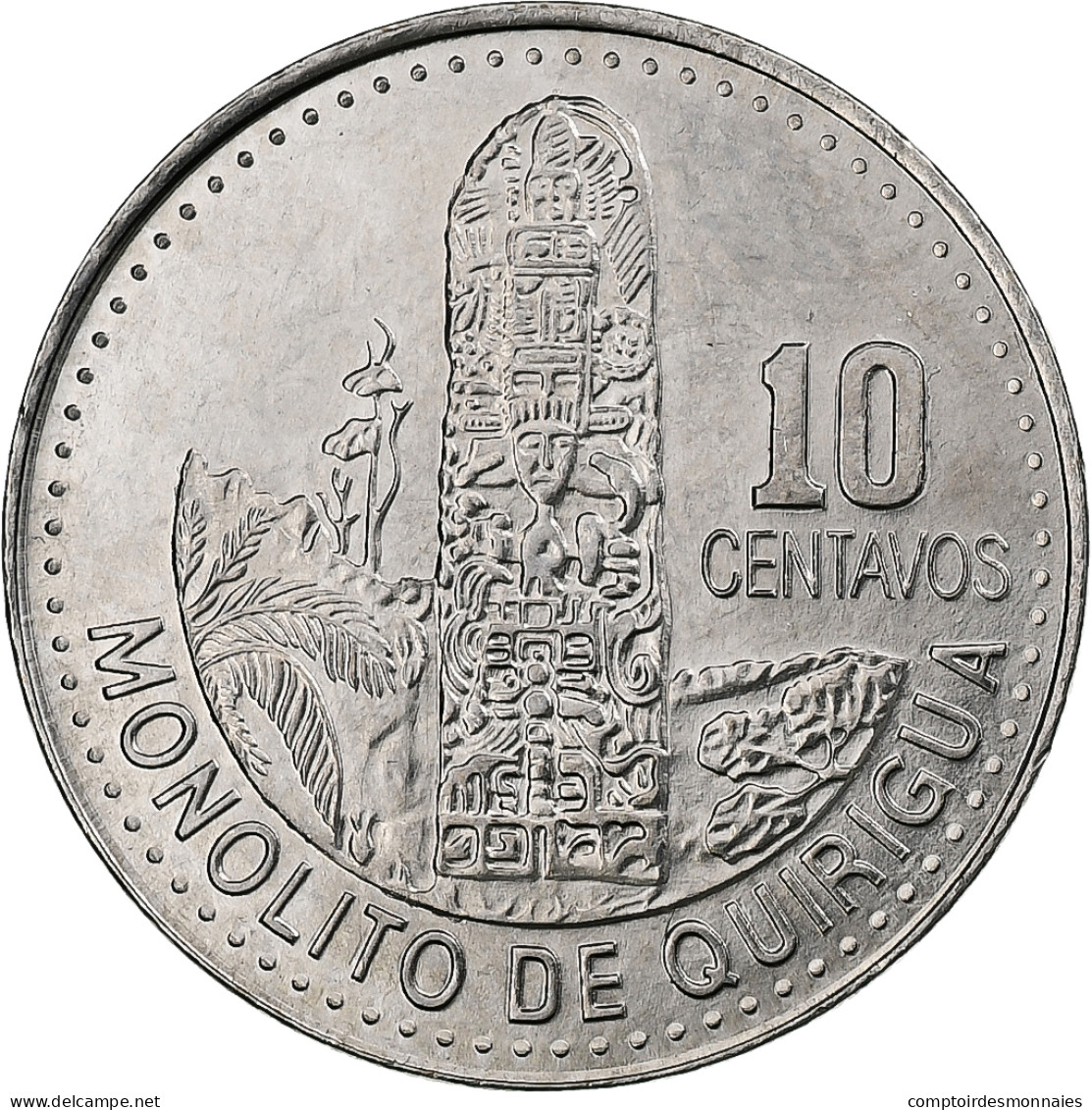 Guatemala, 10 Centavos, 2009, Cupro-nickel, SPL, KM:277.6 - Guatemala