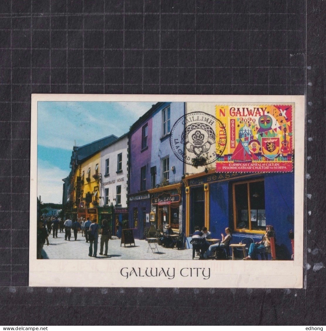 [Carte Maximum / Maximum Card /  Maximumkarte] Ireland 2020 | Joint Issue With Croatia - Galway - Cartes-maximum