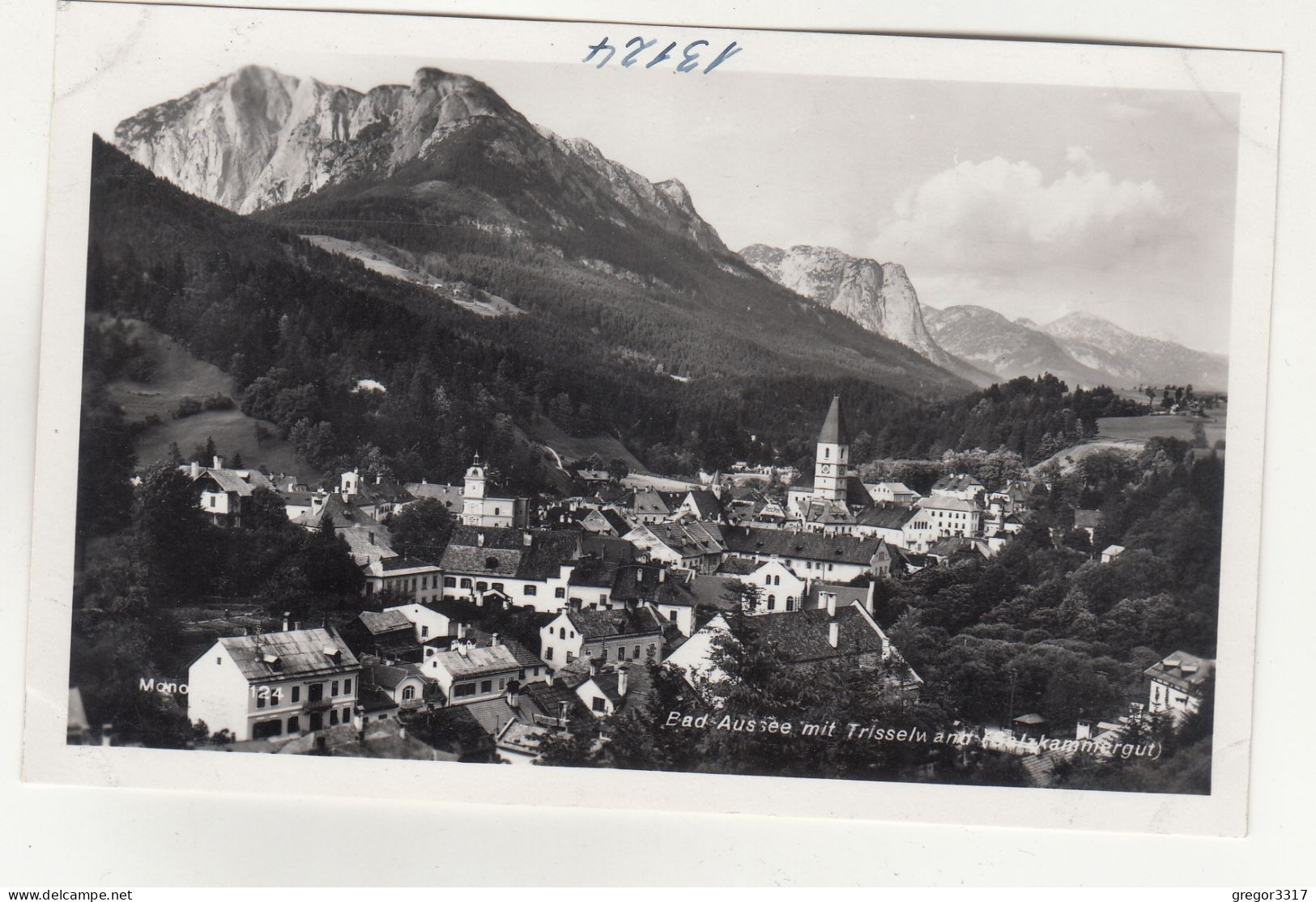 E3361) BAD AUSSEE Mit Trisselwand - Salzkammergut - S/W FOTO AK - Häuser DETAILS - Ausserland