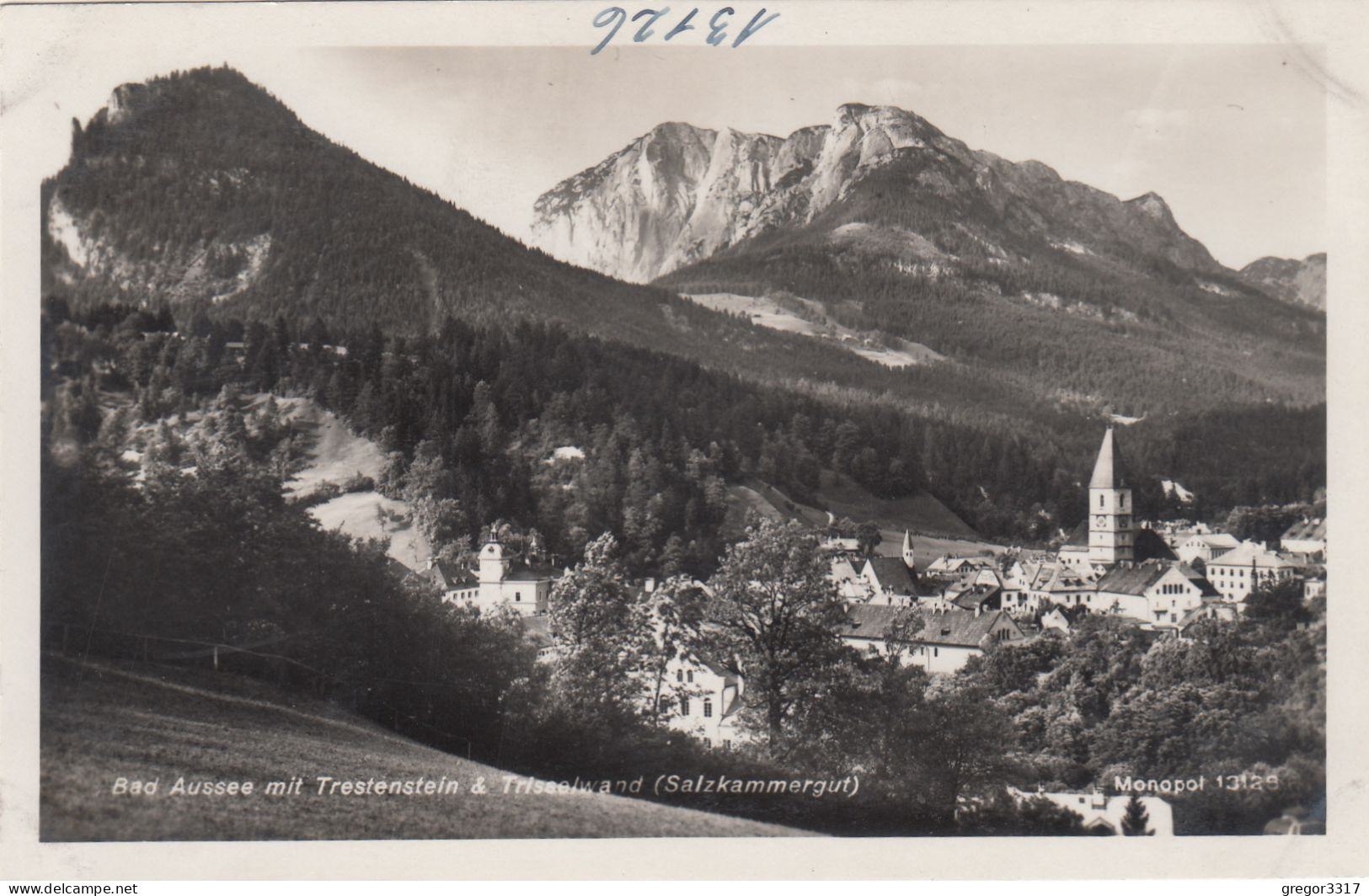 E3367) BAD AUSSEE - Wiese Mit Blick Auf Häuser U. Trestenstein & Trisselwand ALT !! - Ausserland