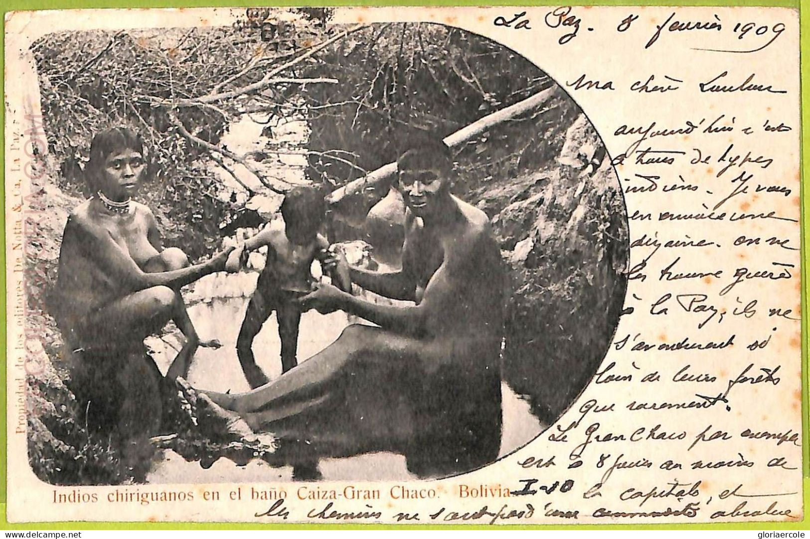 Af1465 - BOLIVIA - Vintage Postcard - Gran Chaco - Indios - Bolivie