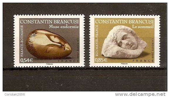 France 2006 / Joint Issue With Romania / Constantin Brancusi / 2 Val. - Emissions Communes