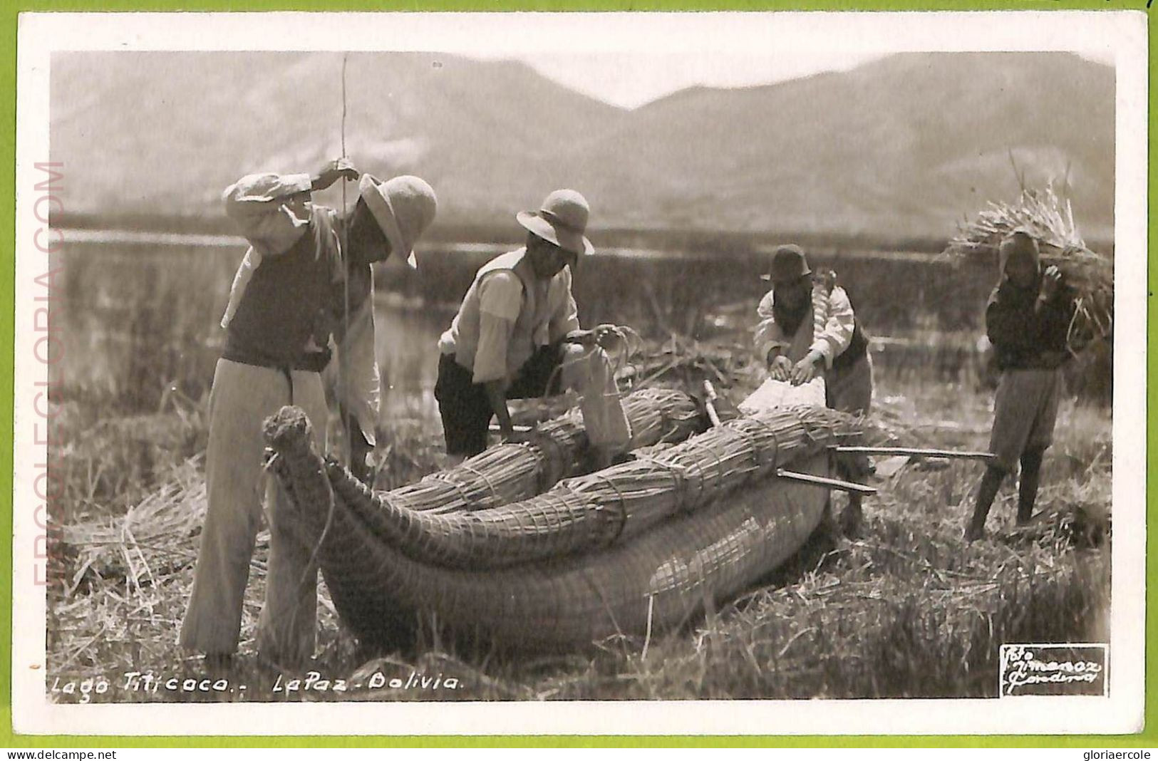 Af1471 - BOLIVIA - Vintage Postcard - La Paz - Lago Titicaco - Ethnic - Bolivie