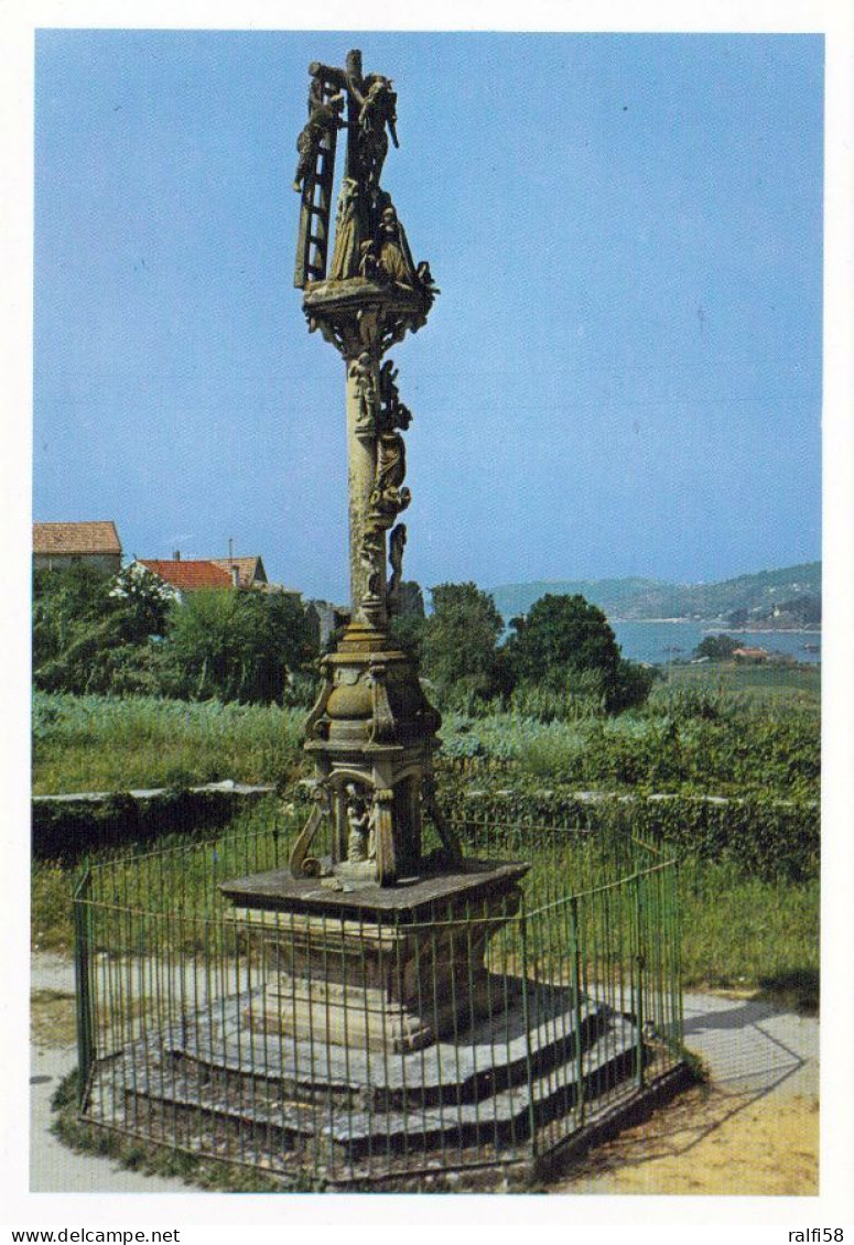 1 AK Spanien * Das Kreuz In Der Stadt Hio - Cruceiro De Hio - Es Gilt Als Das Schönste Kreuz In Galicien * - Altri & Non Classificati