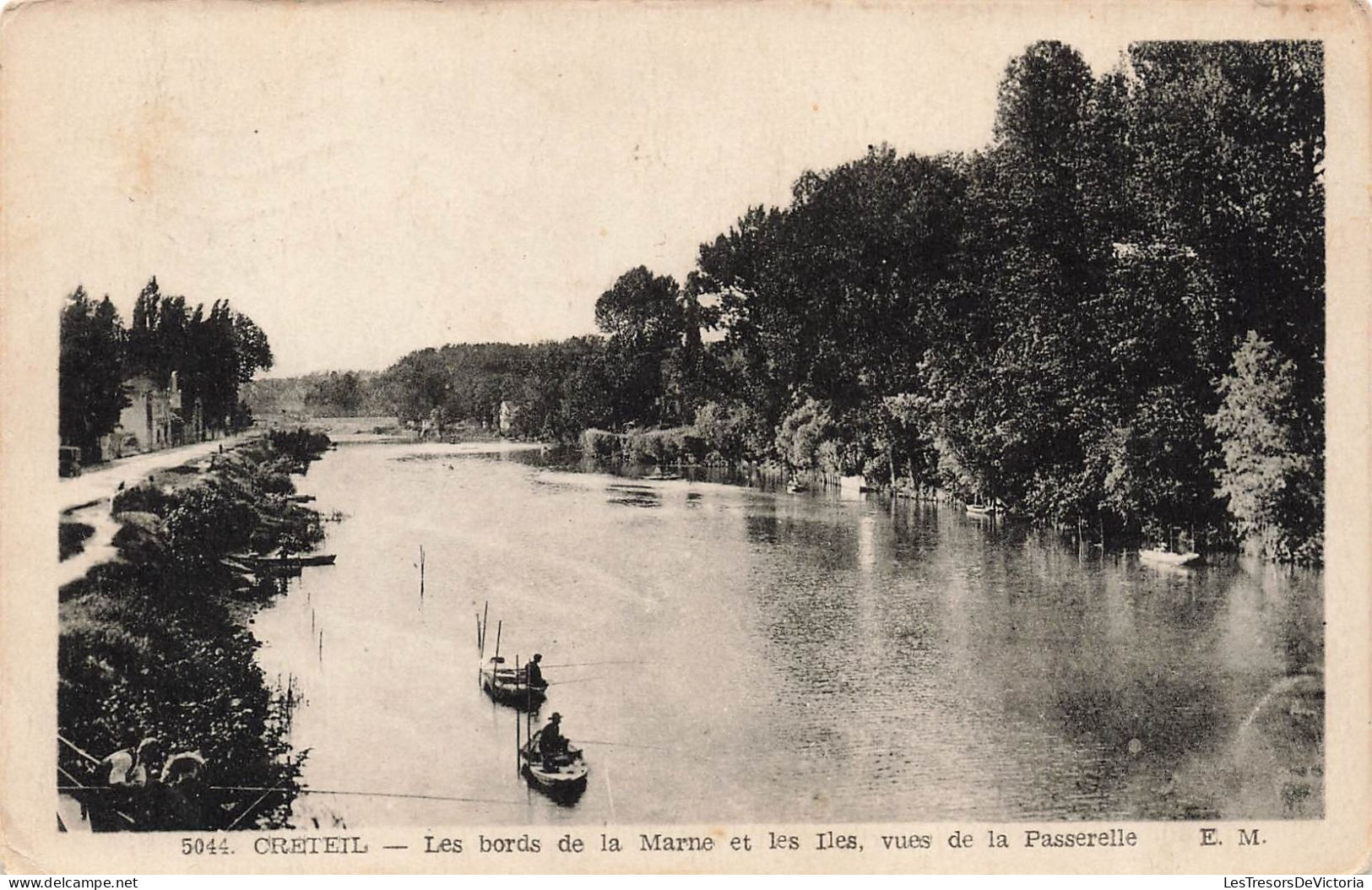 FRANCE - Créteil - Les Bords De La Marne Et Les Iles - Vues De La Passerelle - E.M - Carte Postale Ancienne - Creteil