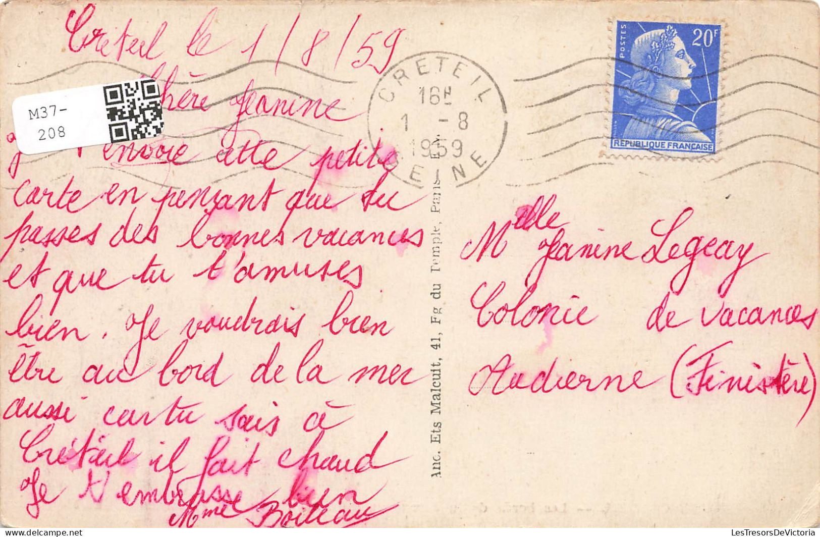 FRANCE - Créteil - Les Bords De La Marne Et Les Iles - Vues De La Passerelle - E.M - Carte Postale Ancienne - Creteil