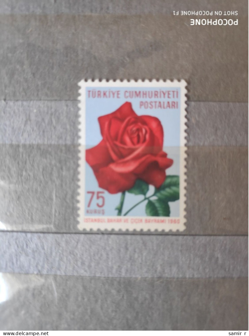 1960 Turkey Roses (F81) - Unused Stamps