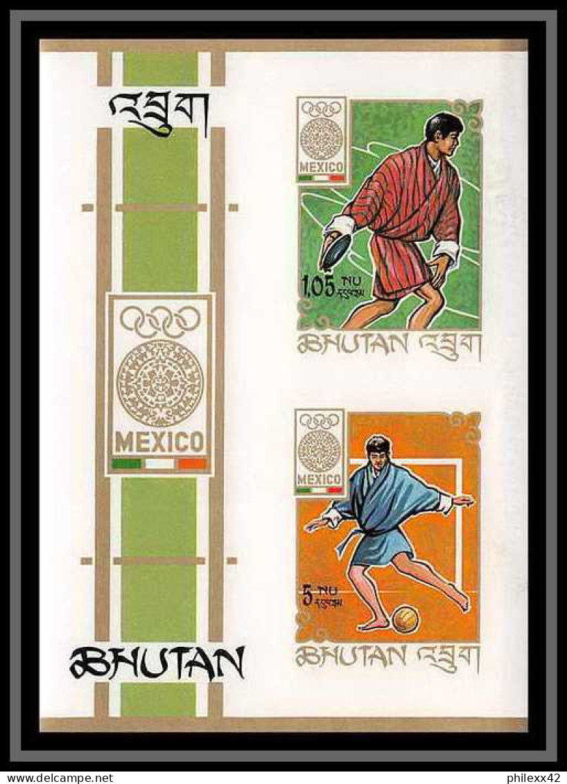 Bhutan (Bhoutan) - 3221/ Michel Bloc N° 4 B Non Dentelé Imperf Jeux Olympiques (olympic Games) Mexico 1968 ** MNH - Afghanistan