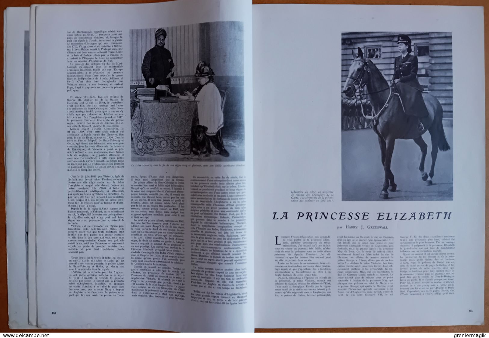 France Illustration N°113 29/11/1947 Mariage Royal Princesse Elizabeth Philip Mountbatten/Grèves/Bangkok/Cervantes - Algemene Informatie