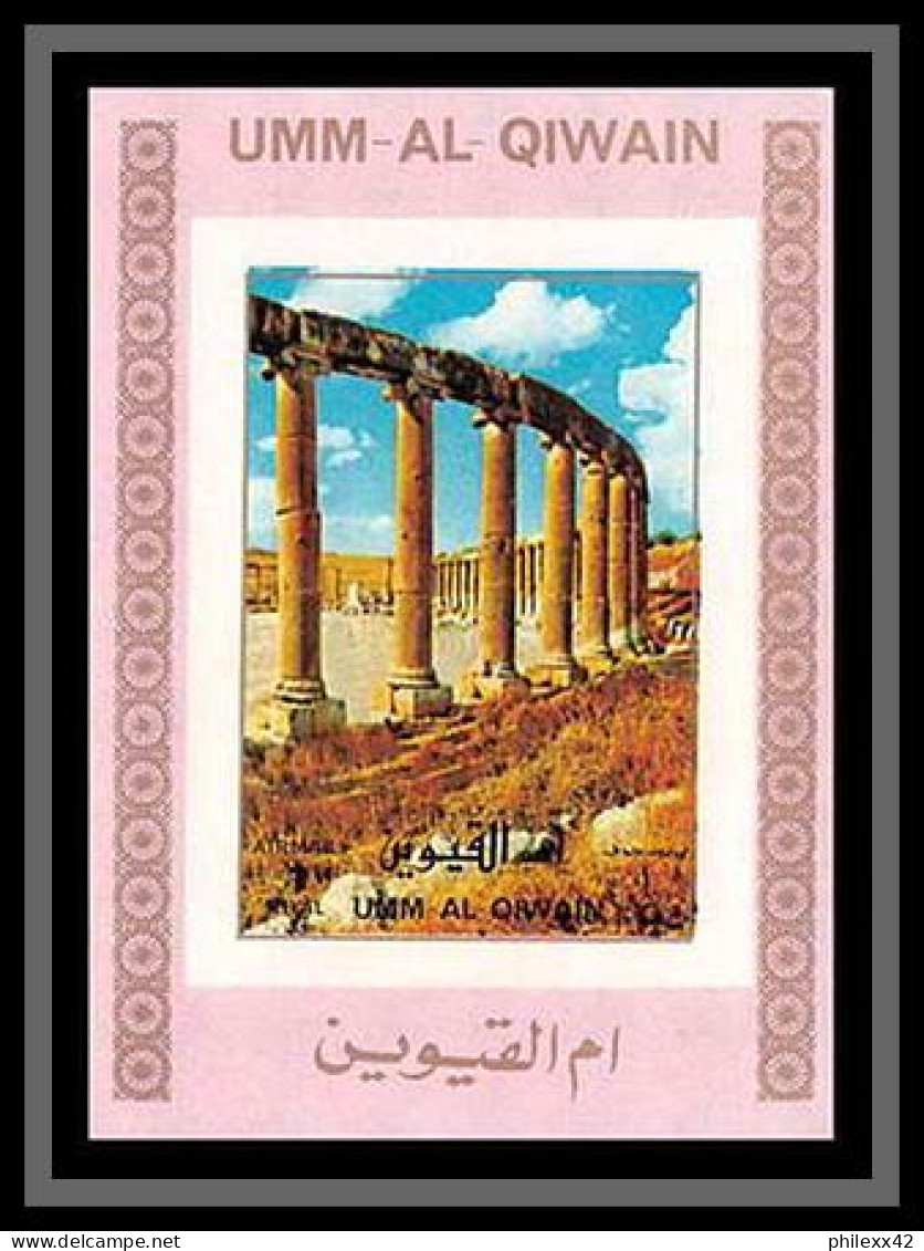 0024/ Umm Al Qiwain Deluxe Blocs ** MNH Michel N° 1687 / 1692 Arabian Landscapes Mosquée Rose Mosque Non Dentelé Imperf - Islam