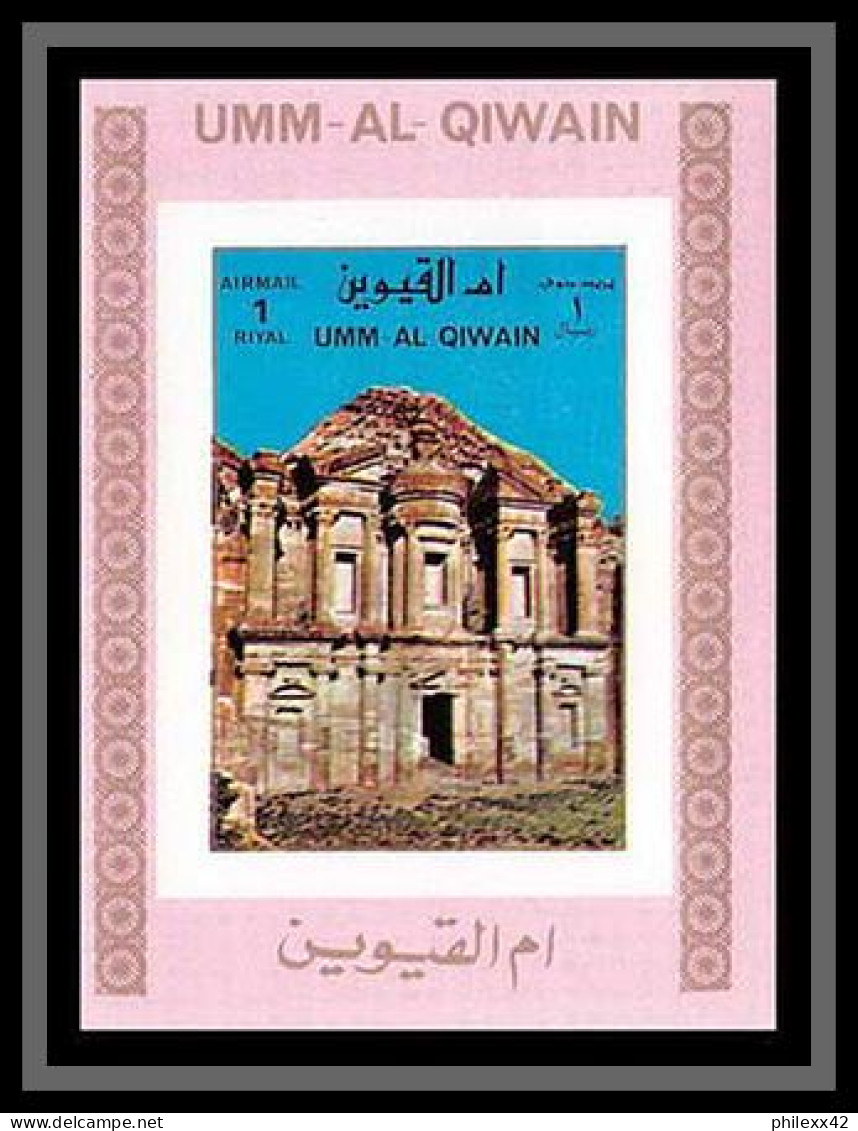 0024/ Umm al Qiwain deluxe blocs ** MNH michel N° 1687 / 1692 arabian landscapes mosquée rose mosque non dentelé imperf