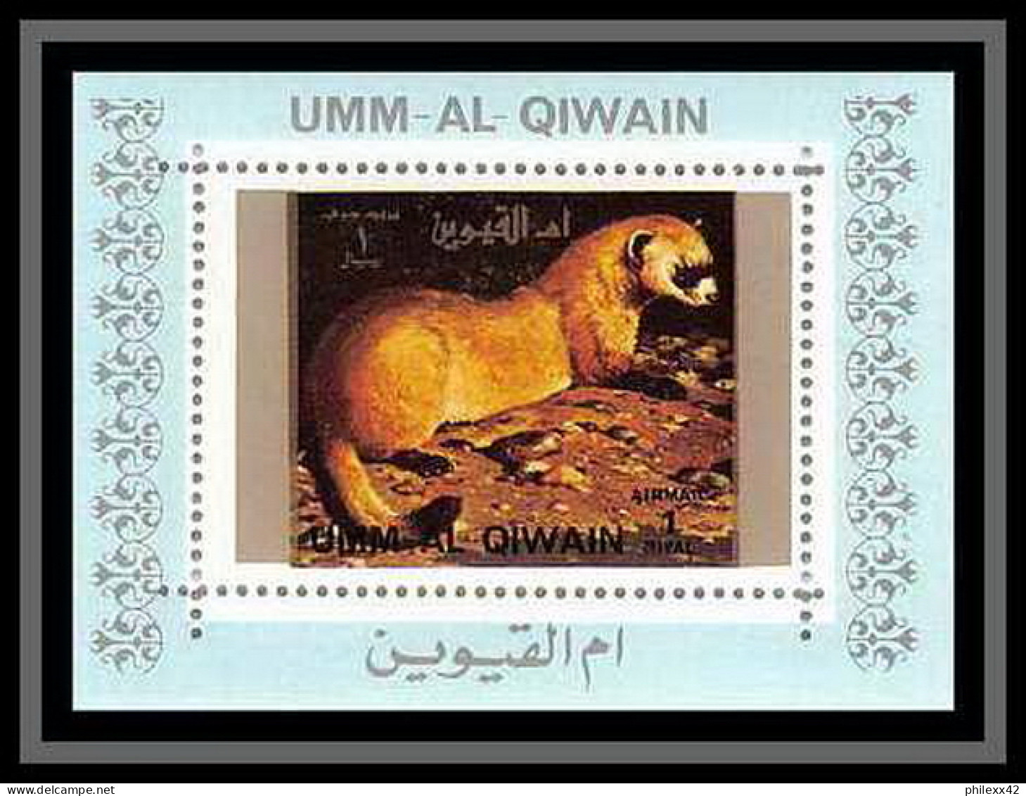 0119c/ Michel N°1541 Marte Martin Animaux Animals Umm Al Qiwain Deluxe Blocs ** MNH  - Knaagdieren