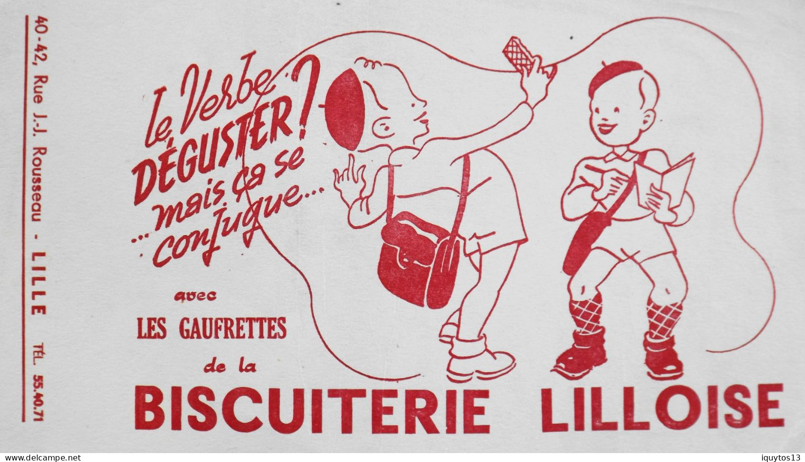 BUVARD NEUF ILLUSTRE - Sucreries & Gâteaux - BISCUITERIE LILLOISE - BE - Koek & Snoep