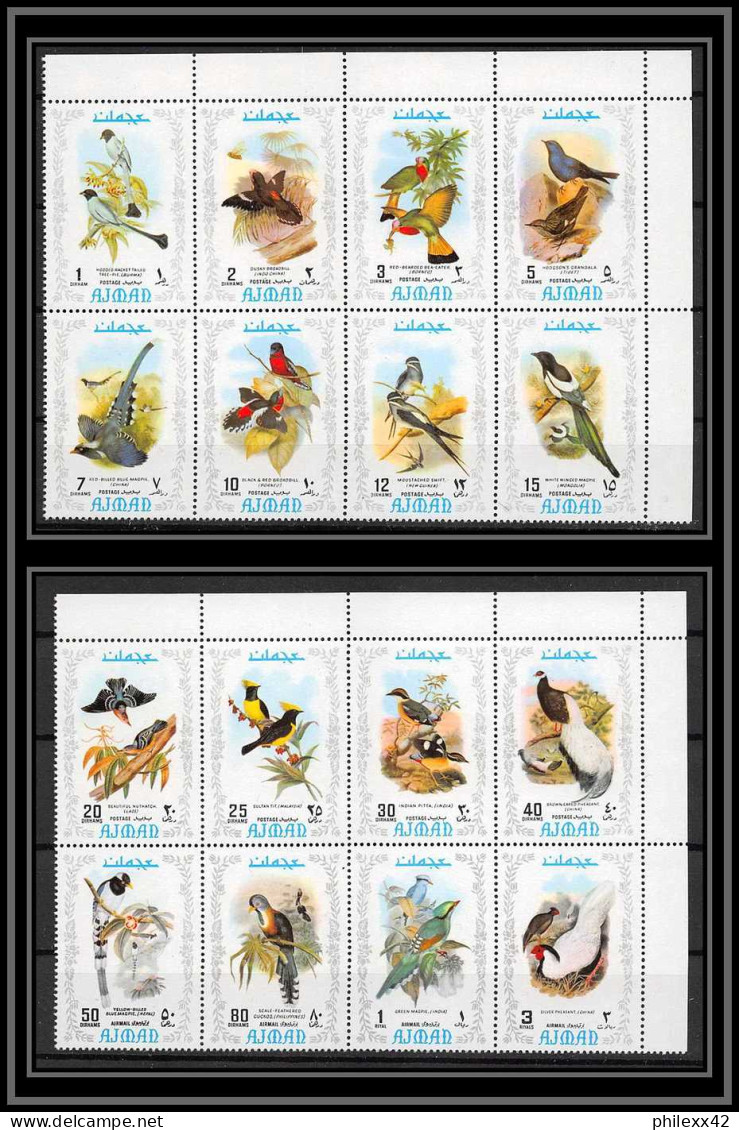 Ajman - 2648/ N° 879/894 A Oiseaux (exotic Birds) ** MNH Complet 16 Valeurs - Collections, Lots & Series