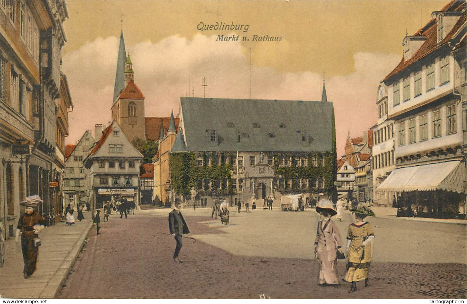 Germany Quedlinburg Markt Mit Rathaus - Quedlinburg