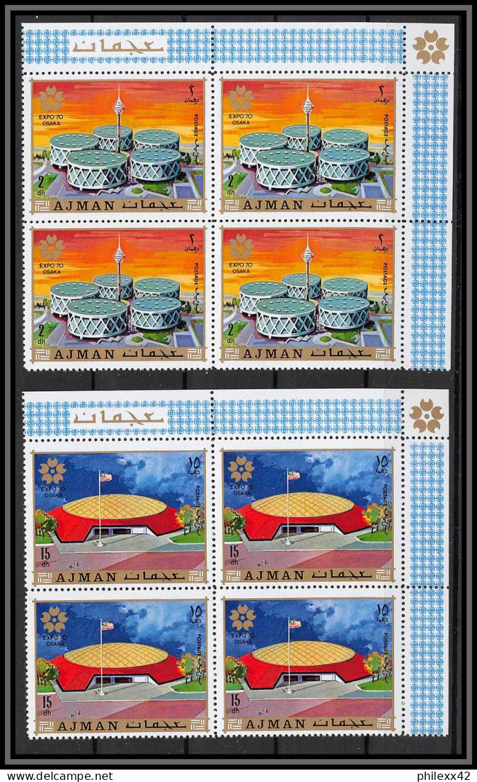 Ajman - 2974d/ N°577/584 A Expo'70 Osaka Japan Exposition Universelle 1970 Neuf ** MNH Universal Exhibition Bloc 4 - 1970 – Osaka (Japon)