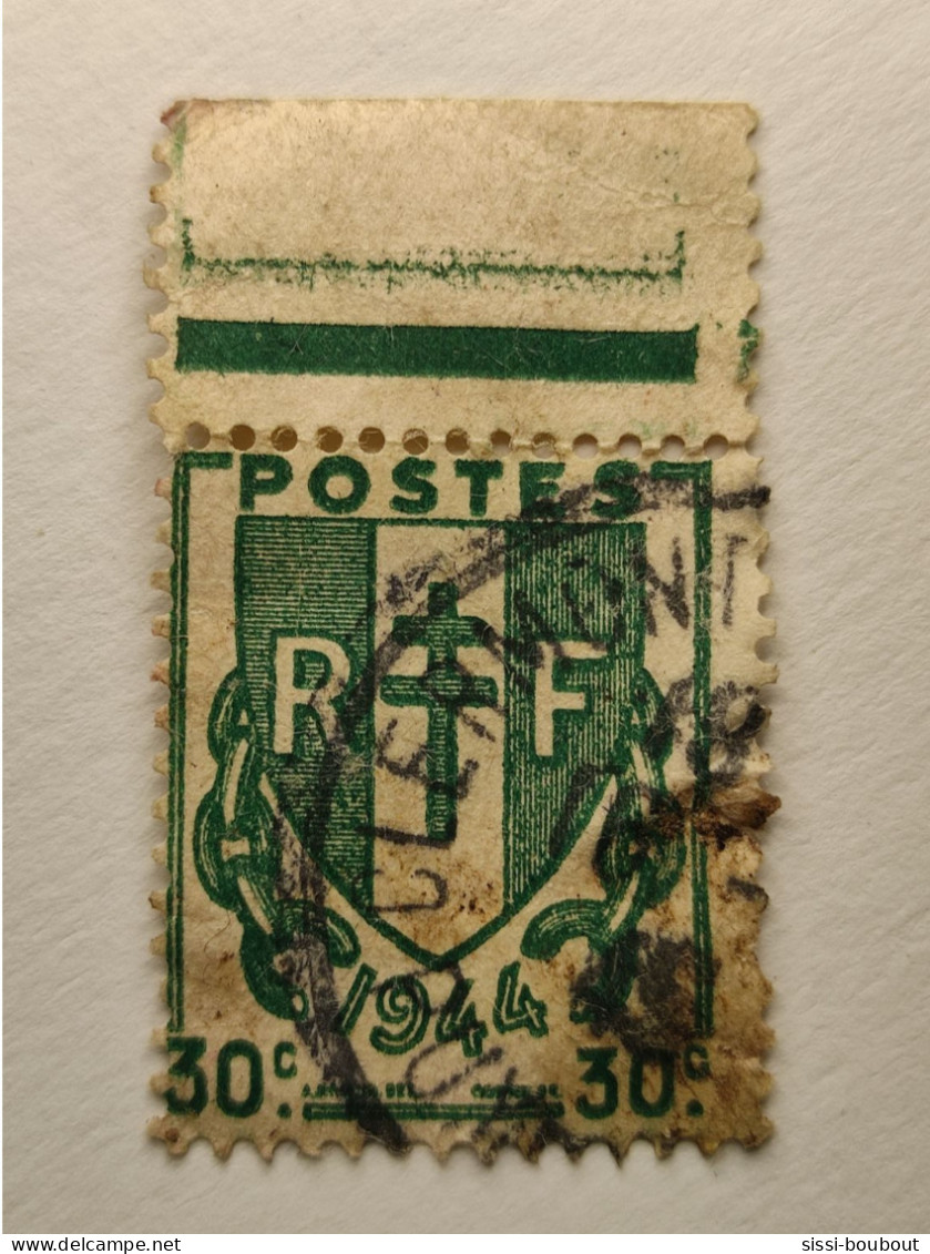 FRANCE - Type "Chaines Brisées" - 30c. Vert - Variété - N°671 - Année:1945-47 - Used Stamps