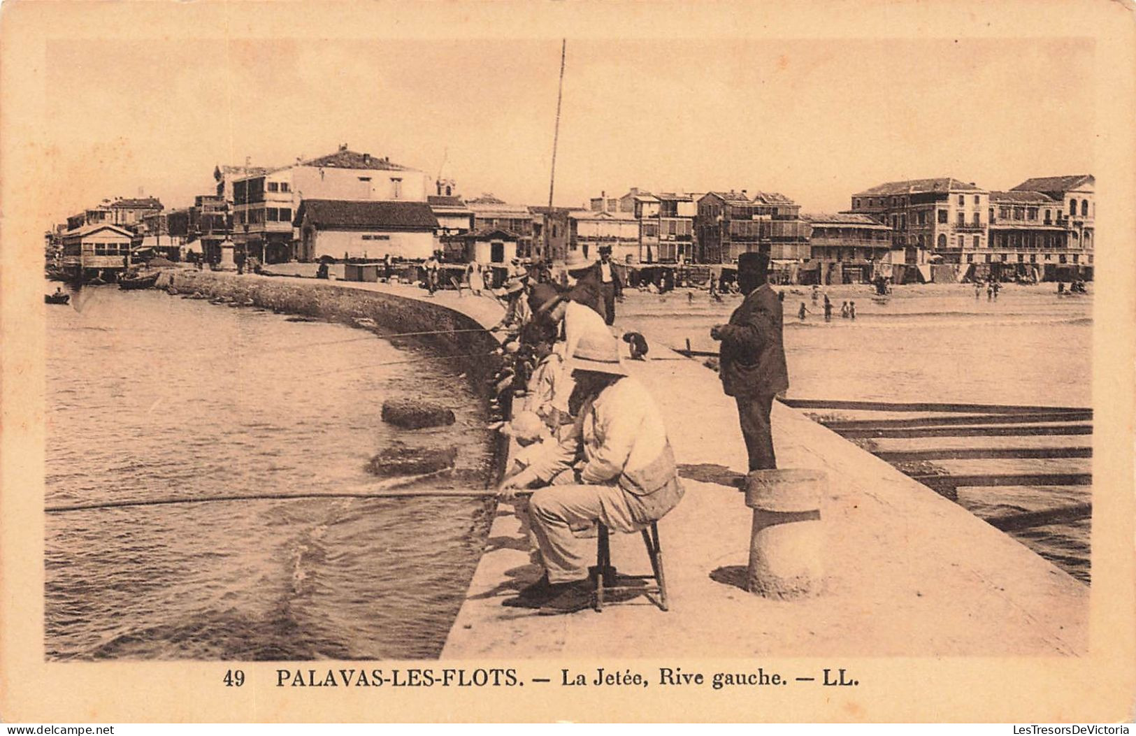 FRANCE - Palavas Les Flots - La Jetée - Rive Gauche - Carte Postale Ancienne - Palavas Les Flots