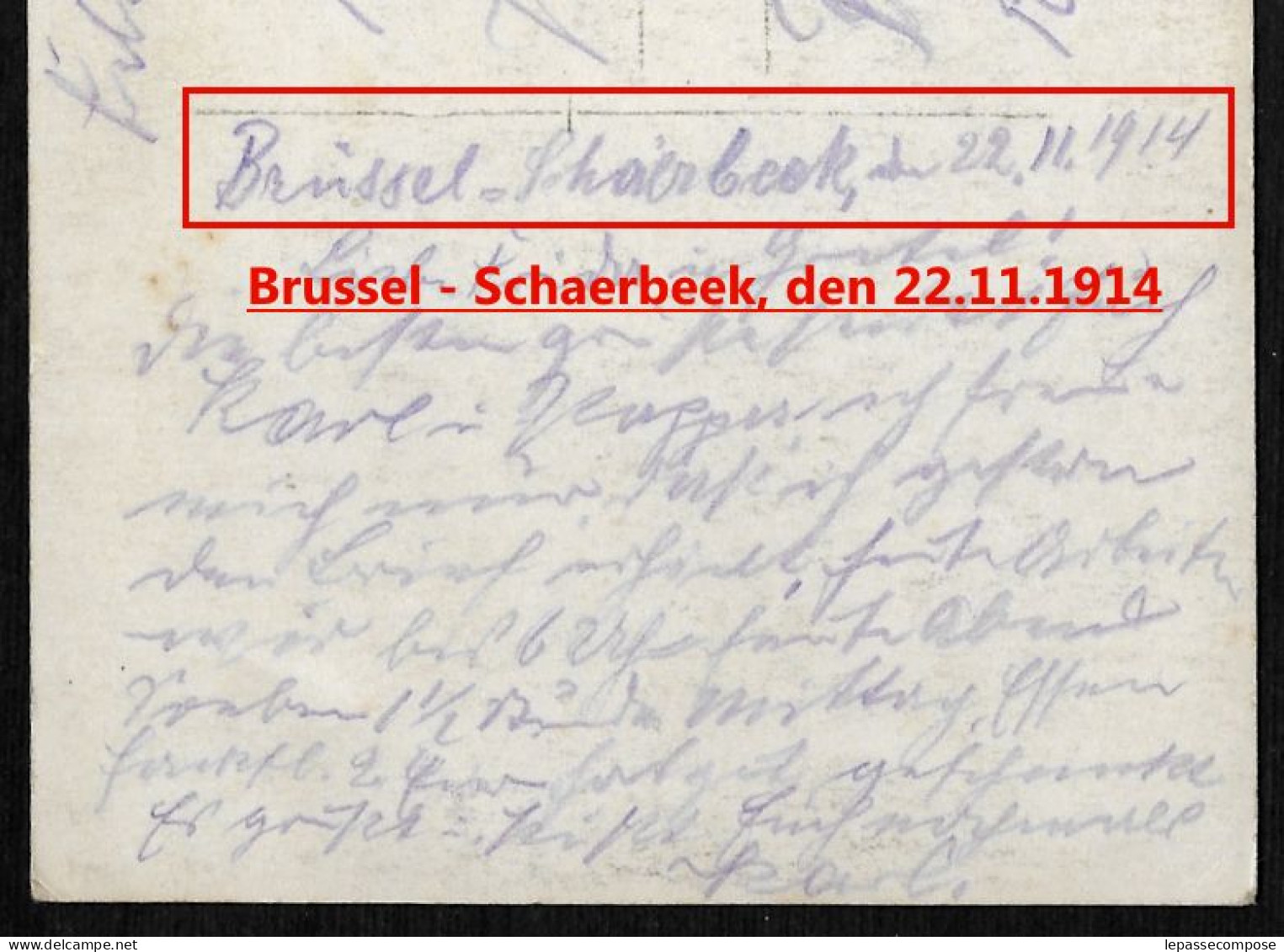 GARE DE SCHAERBEEK ( BRUSSEL BRUXELLES ) - TRAIN ET SA LOCOMOTIVE - RESPONSABLES DE STATION ET CHEMINOTS ALLEMANDS 1914 - Schaerbeek - Schaarbeek
