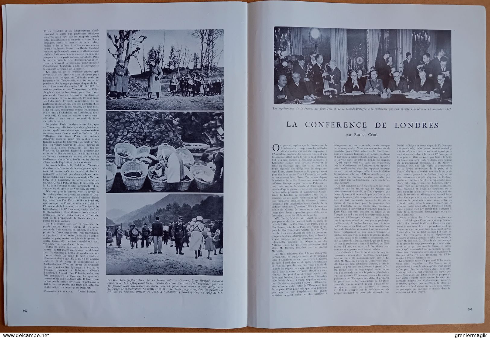 France Illustration N°115 13/12/1947 Mort du Général Leclerc/Calendrier des grèves/Procès Nuremberg Krupp/Tchèques...