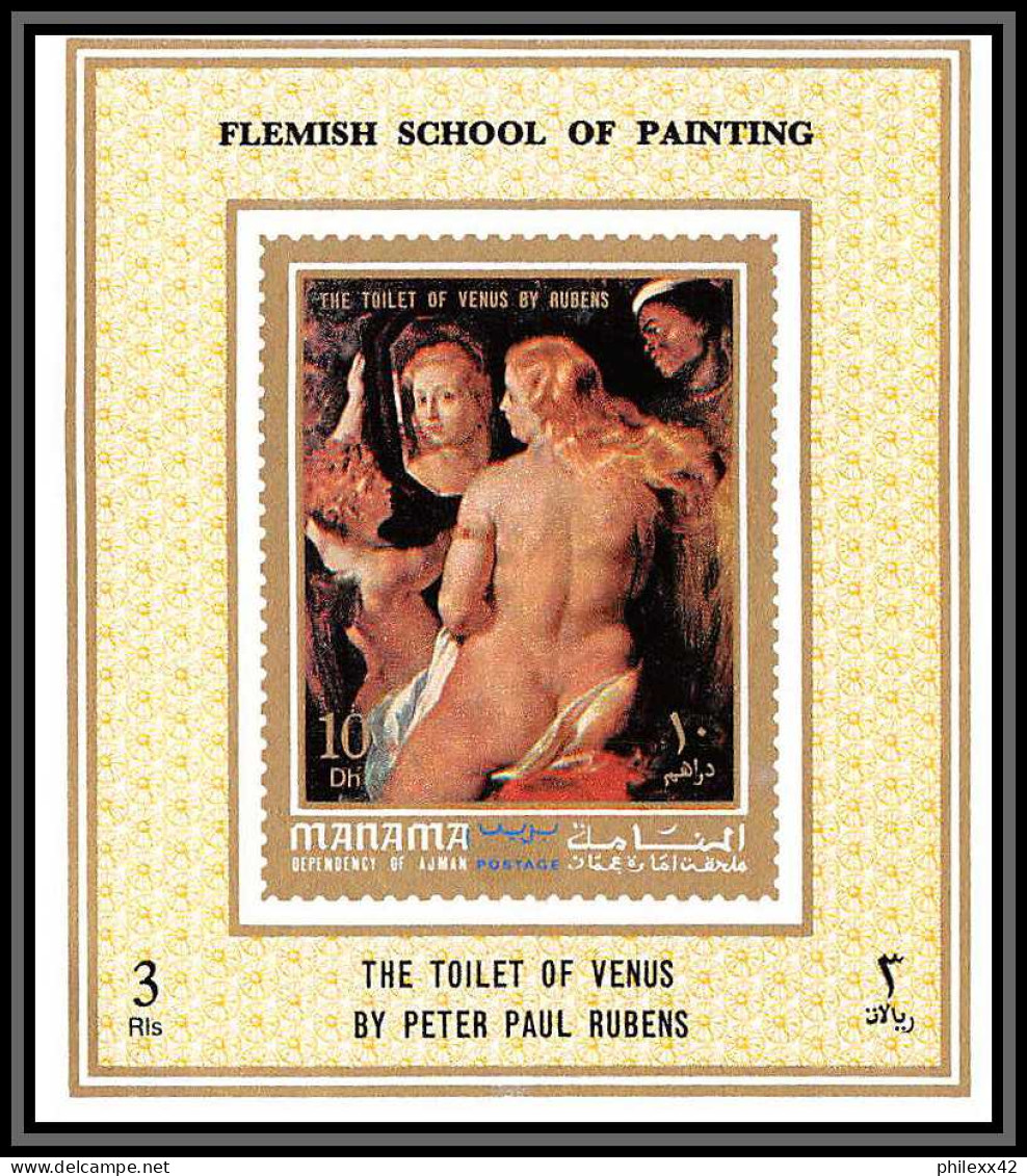 Manama - 3246 N°768/775 imperf tableaux paintings nus nudes flemish school ** mnh rubens deluxe miniature sheets