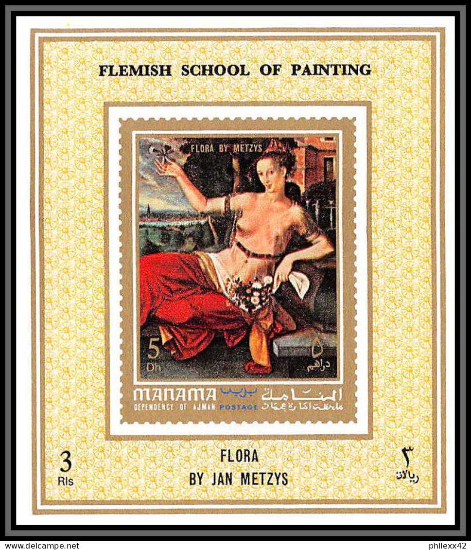 Manama - 3246 N°768/775 imperf tableaux paintings nus nudes flemish school ** mnh rubens deluxe miniature sheets