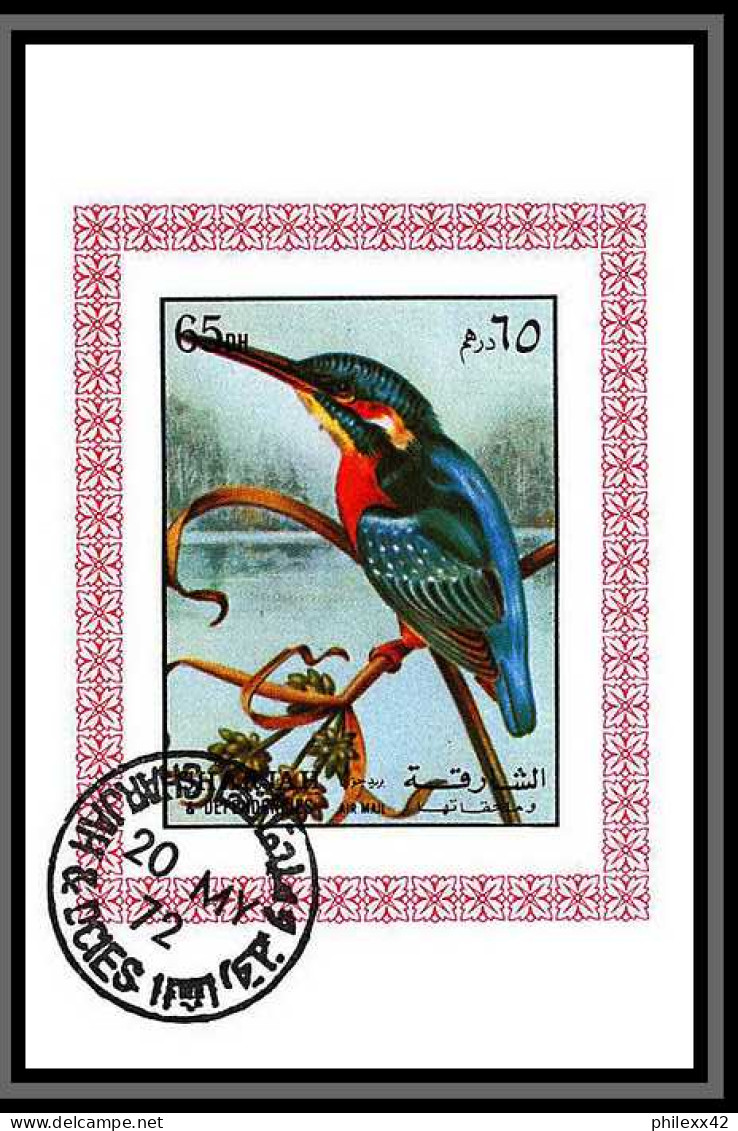 Sharjah - 2032d/ N° 1181 River Kingfisher Alcedininae Martin Pêcheur Oiseaux (bird Birds Oiseau) Miniature Sheet Used  - Picchio & Uccelli Scalatori