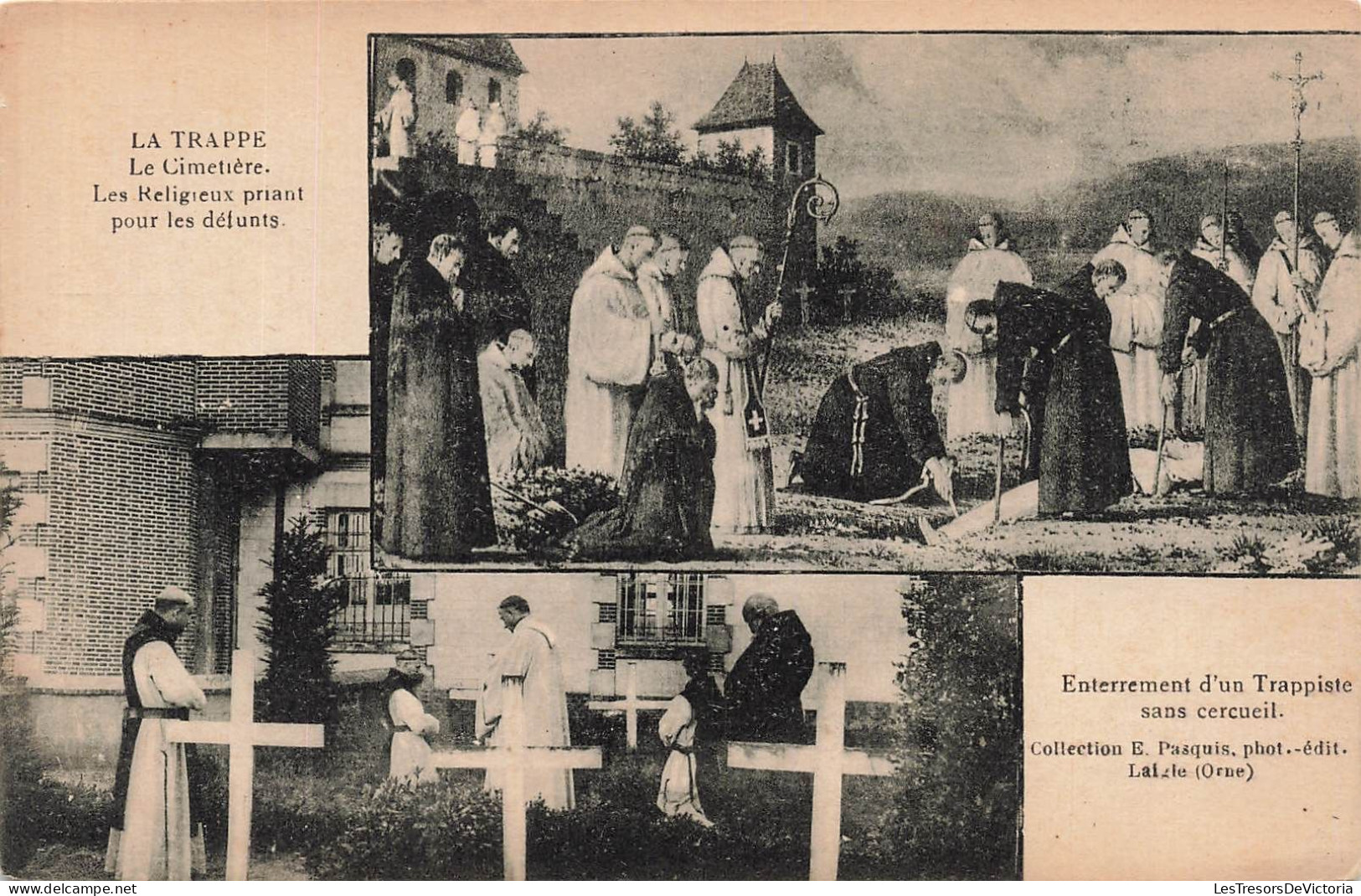 EVENEMENTS  - Enterrement D'un Trappiste Sans Cercueil - Animé - Carte Postale Ancienne - Funerali