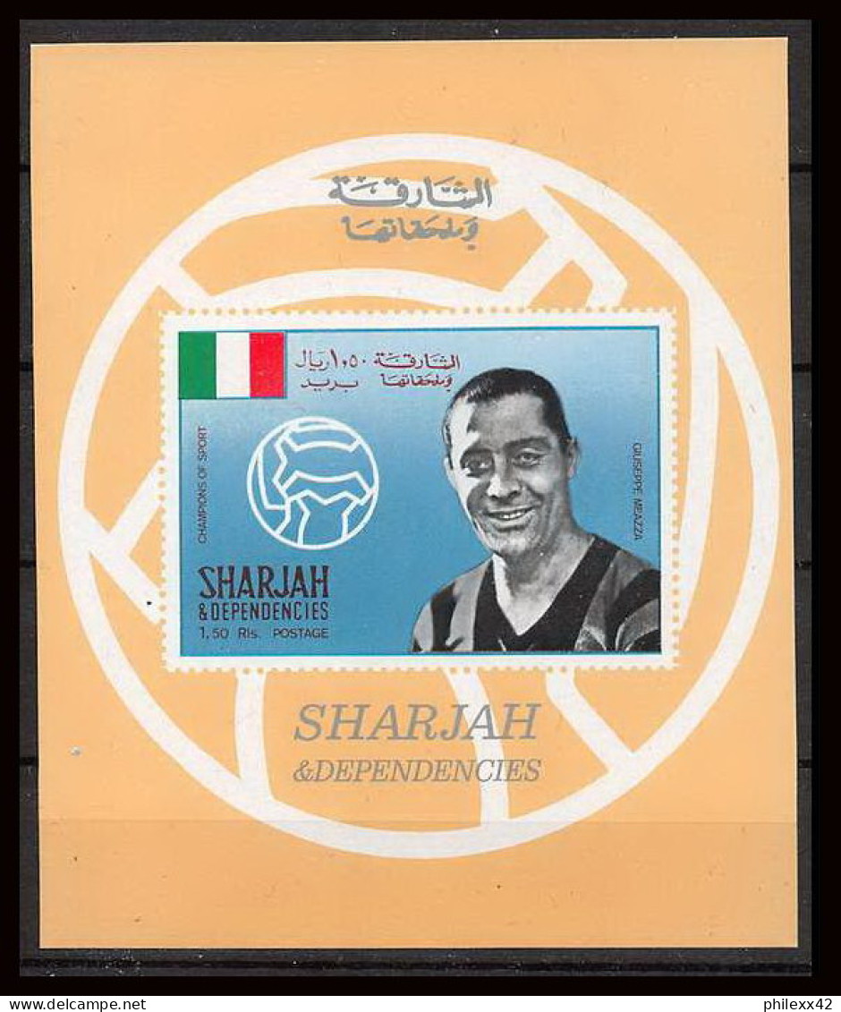 Sharjah - 2140/ N°507 Giuseppe Meazza Italia Football Soccer Non Dentelé Imperf  Neuf ** MNH - 1954 – Suiza