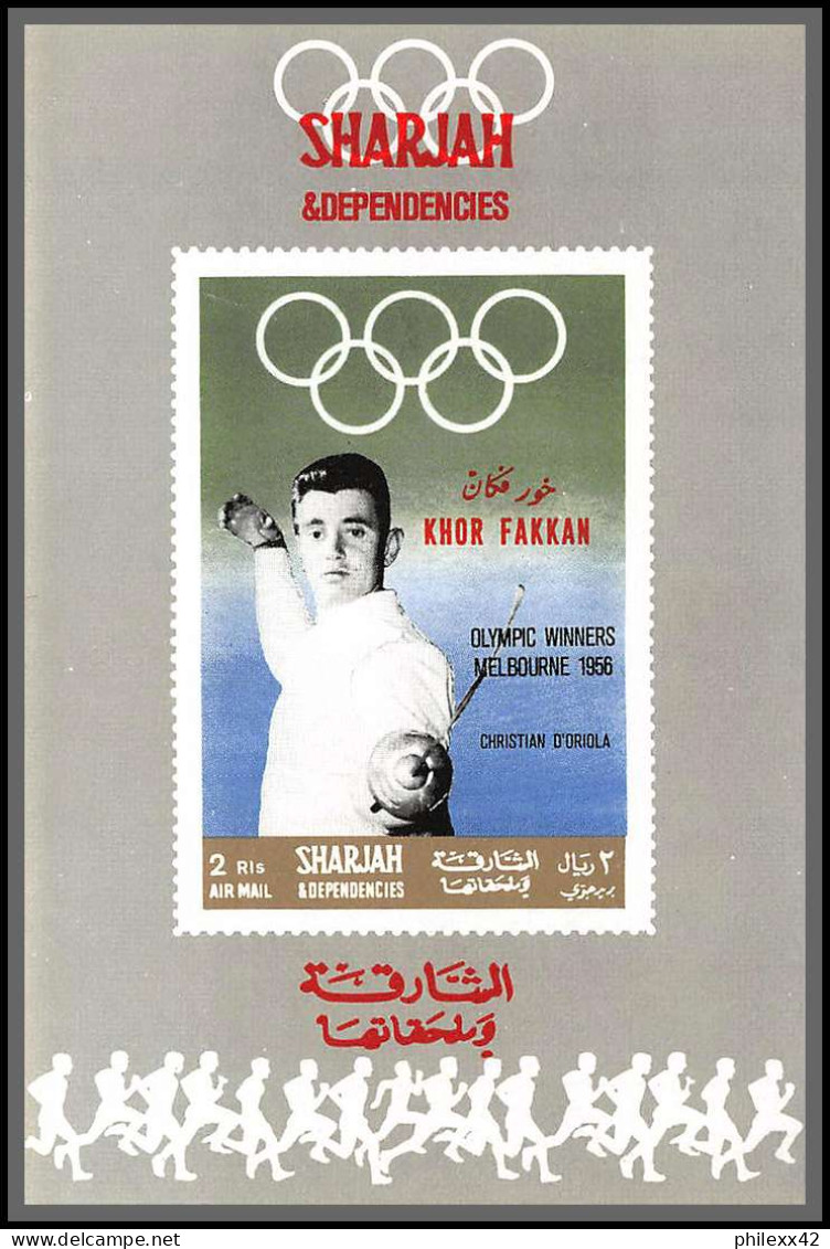 Sharjah - 2218x Khor Fakkan 219/225 Jeux Olympiques Olympic Winners Games MEXICO 68 ** MNH Deluxe Miniature Sheet - Sharjah