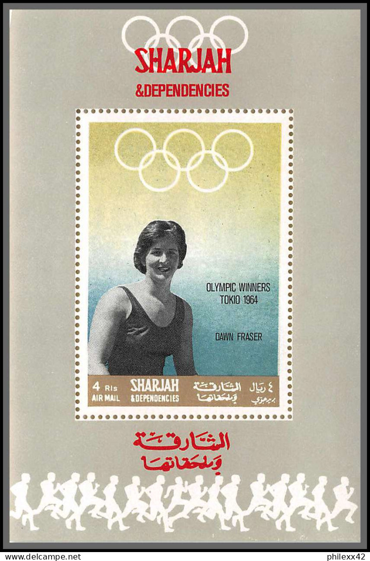 Sharjah - 2219z 510/516 Gold Medallists Jeux Olympiques Olympic Games MEXICO 68 ** MNH Deluxe Miniature Sheet - Sharjah