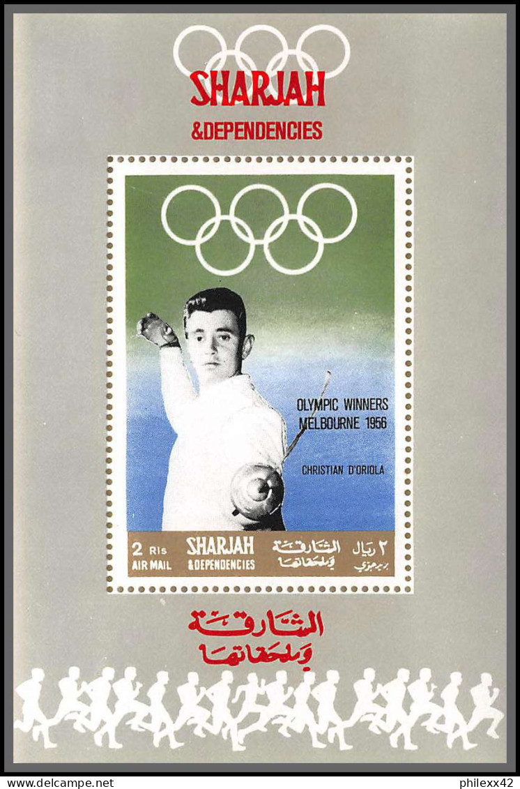 Sharjah - 2219z 510/516 Gold Medallists Jeux Olympiques Olympic Games MEXICO 68 ** MNH Deluxe Miniature Sheet - Sharjah