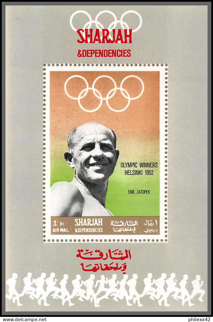 Sharjah - 2219z 510/516 gold medallists jeux olympiques olympic games MEXICO 68 ** MNH deluxe miniature sheet